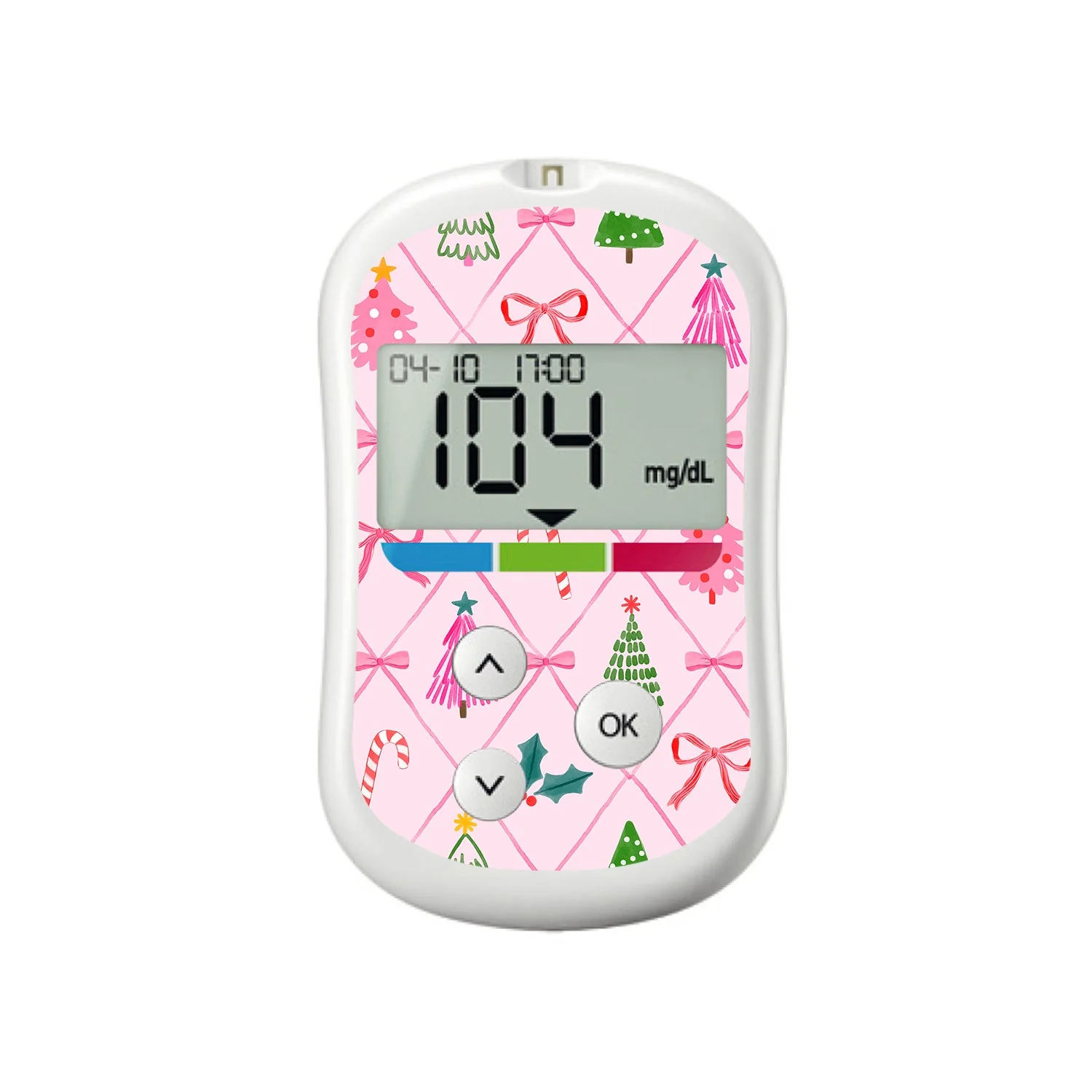 Coquette Christmas OneTouch Verio Flex Glucometer Sticker - Pump Peelz
