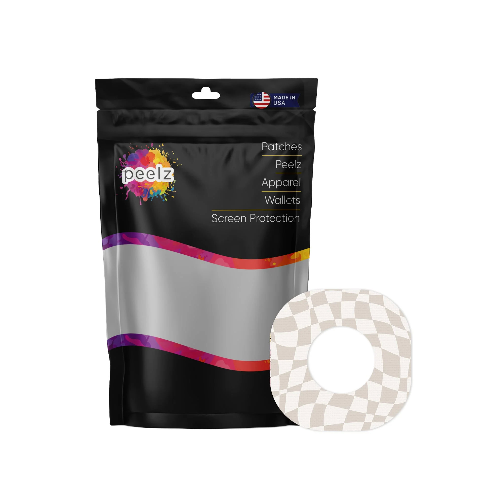 Creamy Check Dexcom G7 and Stelo Patch Tape - Pump Peelz - Image 2