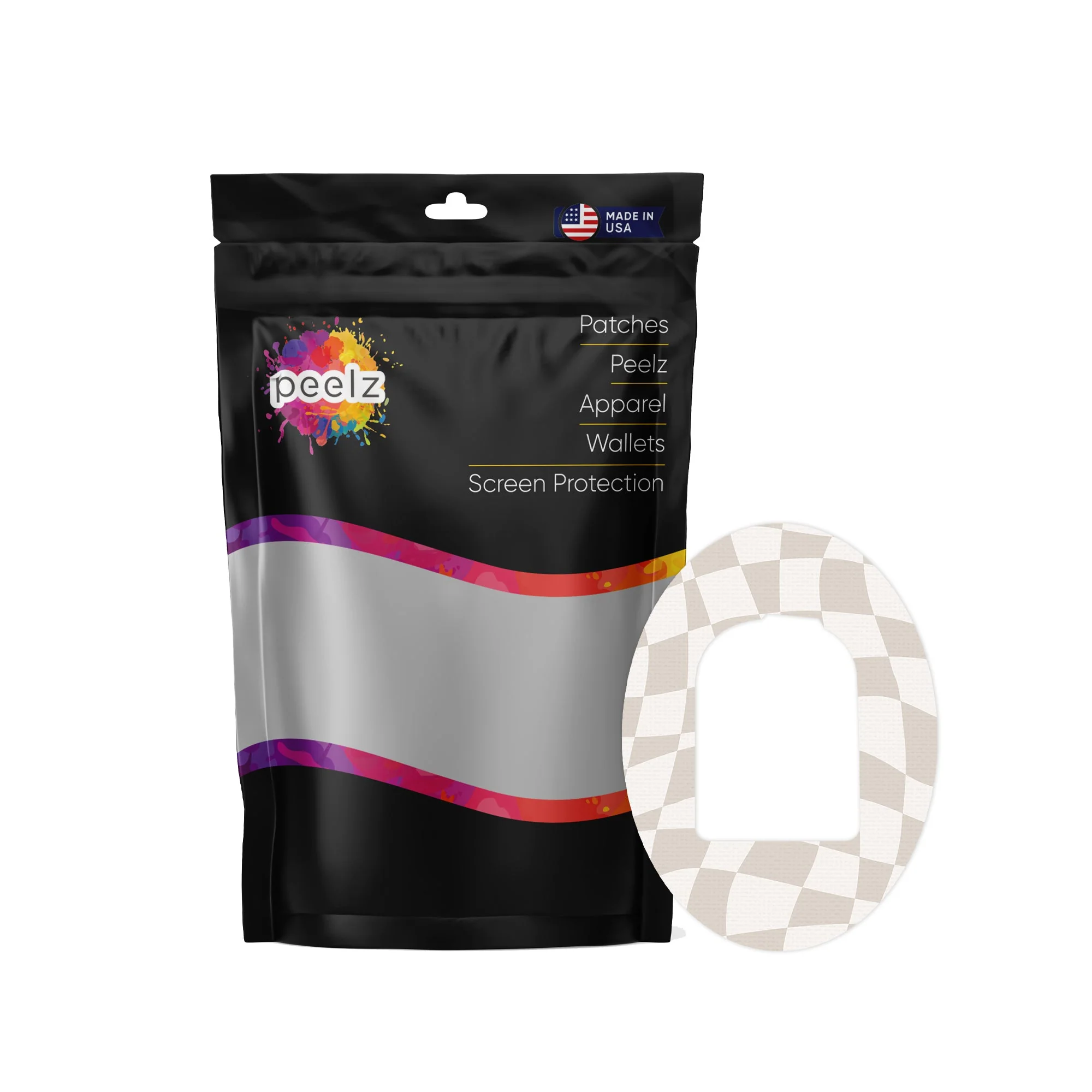 Creamy Check Pod Patch Tape - Pump Peelz - Image 3