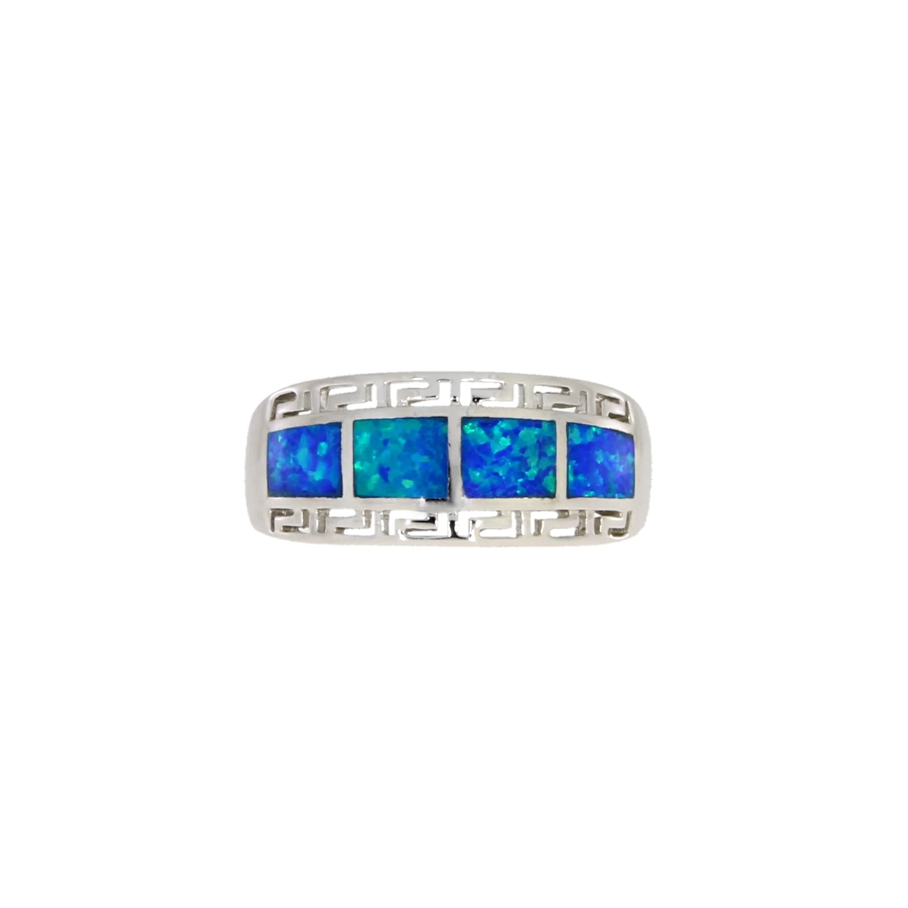 Created Opal Ring Sterling Silver - Image 4