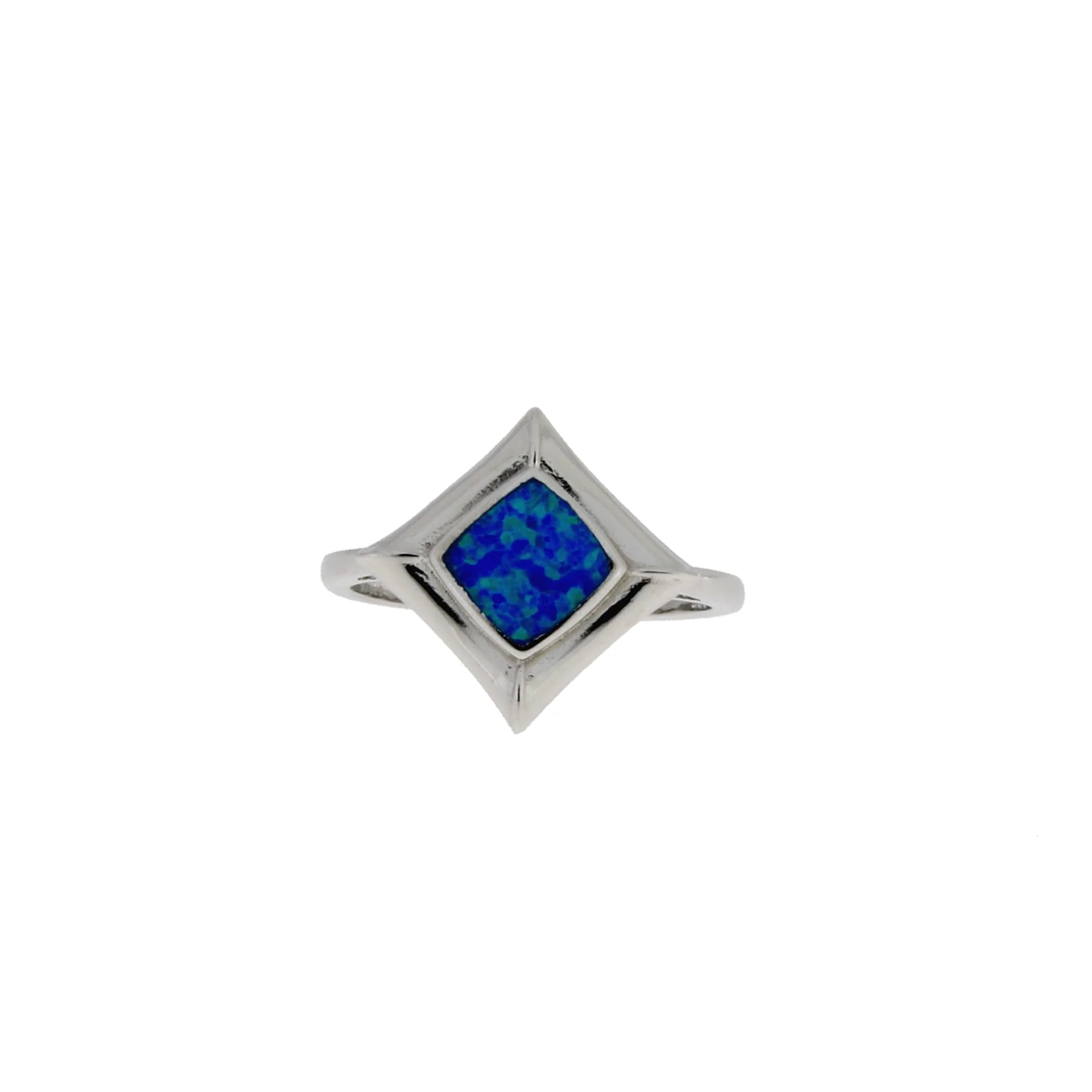 Created Opal Ring Sterling Silver - Image 3