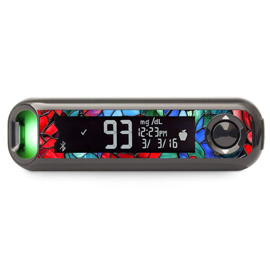 Crimson Blooms Bayer Contour© Next One Glucometer