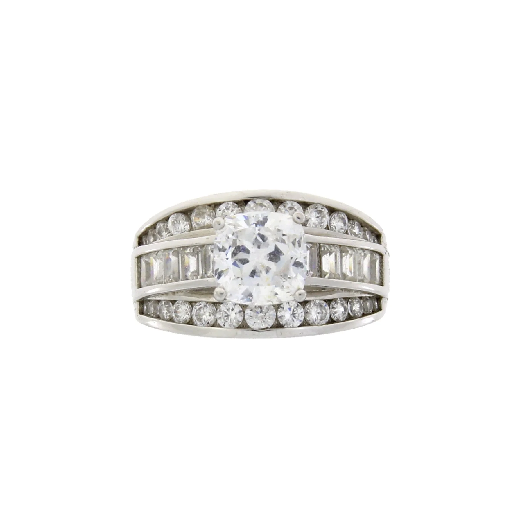Cubic Zirconium CZ SS Bridal Sterling Silver - Image 3