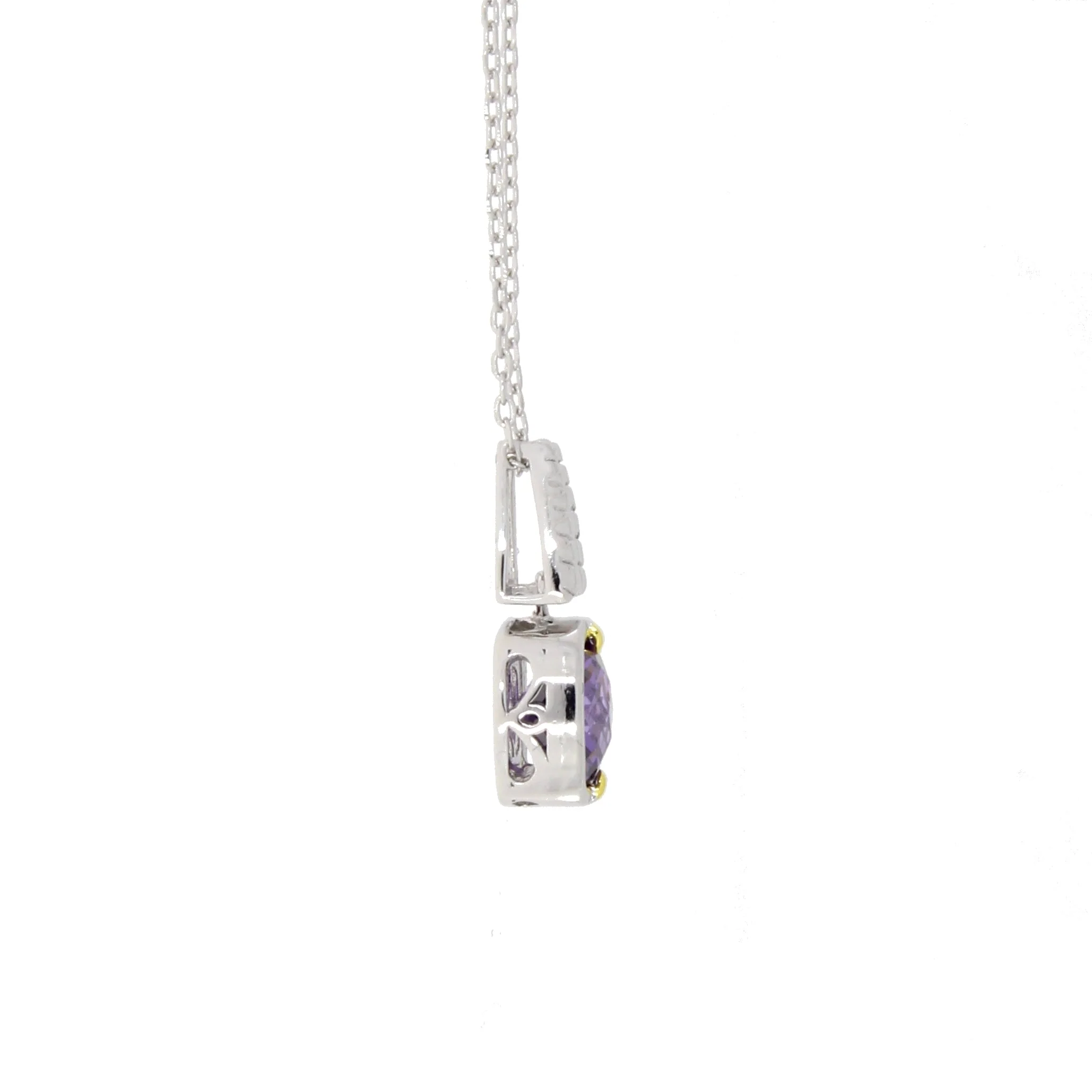 Cubic Zirconium Fashion Pendants Sterling Silver - Image 2