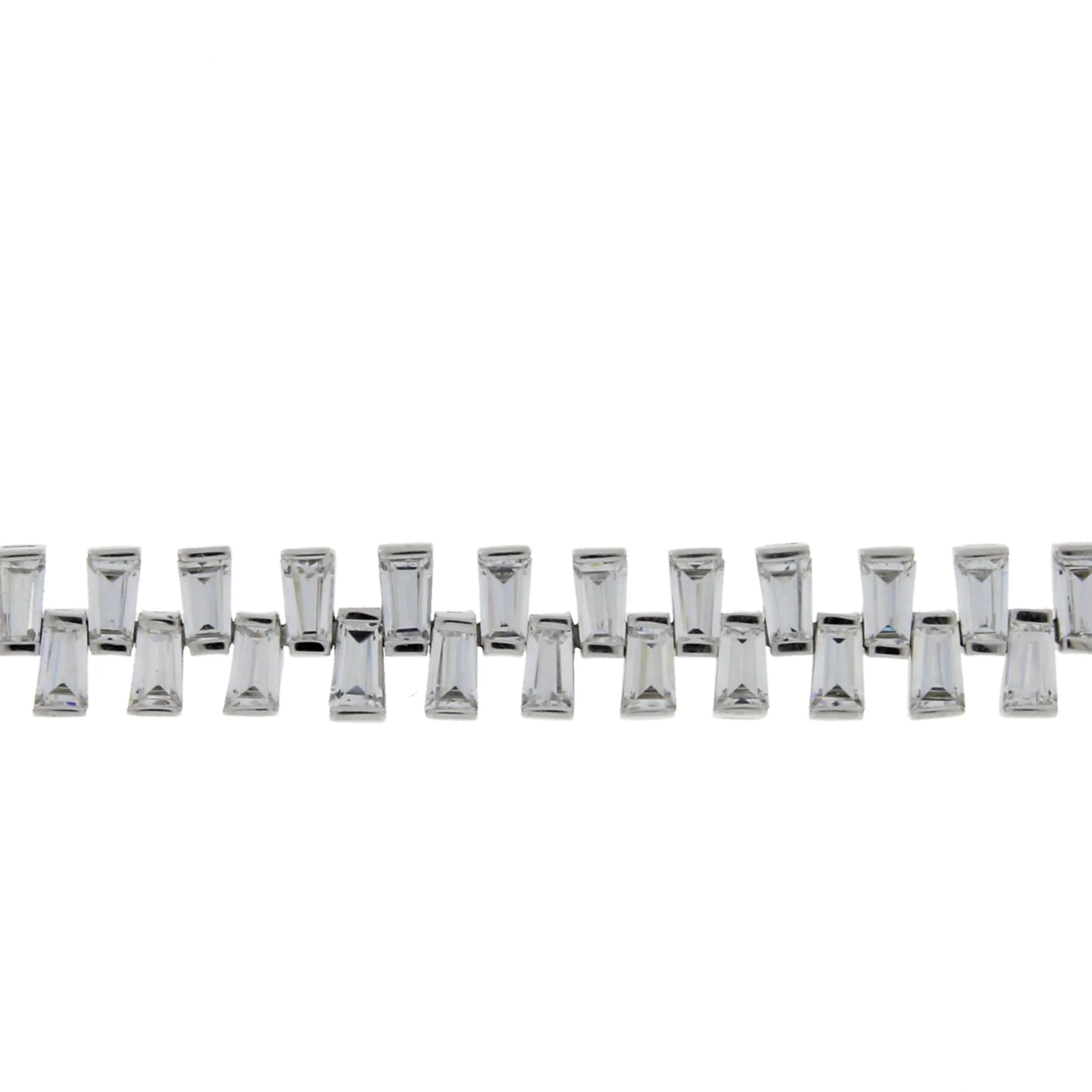Cubic Zirconium Tennis Bracelet Sterling Silver - Image 2