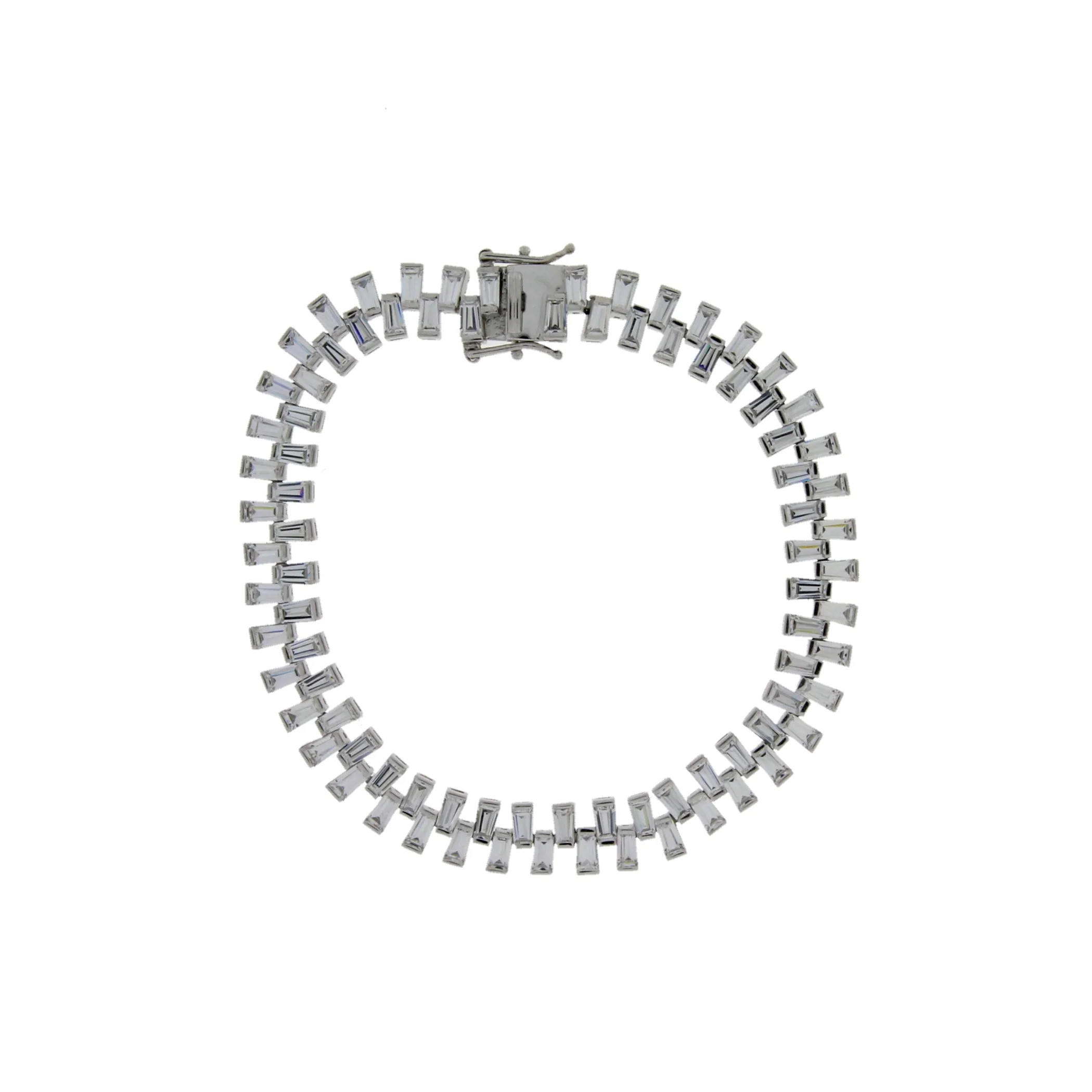 Cubic Zirconium Tennis Bracelet Sterling Silver - Image 3