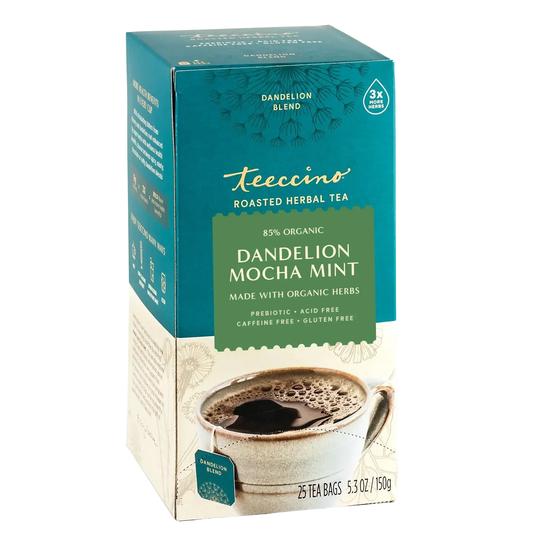 Dandelion Mocha Mint Roasted Herbal Tea - Image 3