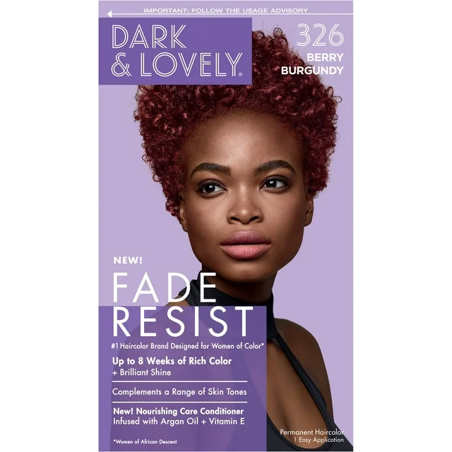 Dark and Lovely Fade Resist Hair Color #326 Berry Burgundy