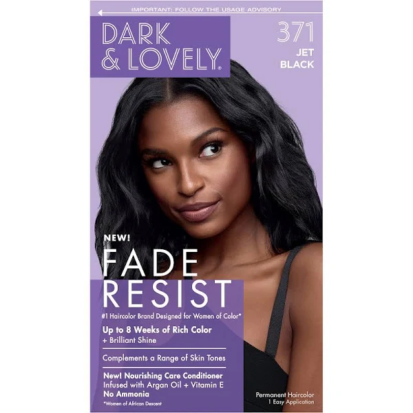 Dark and Lovely Fade Resist Hair Color #371 - Jet Black