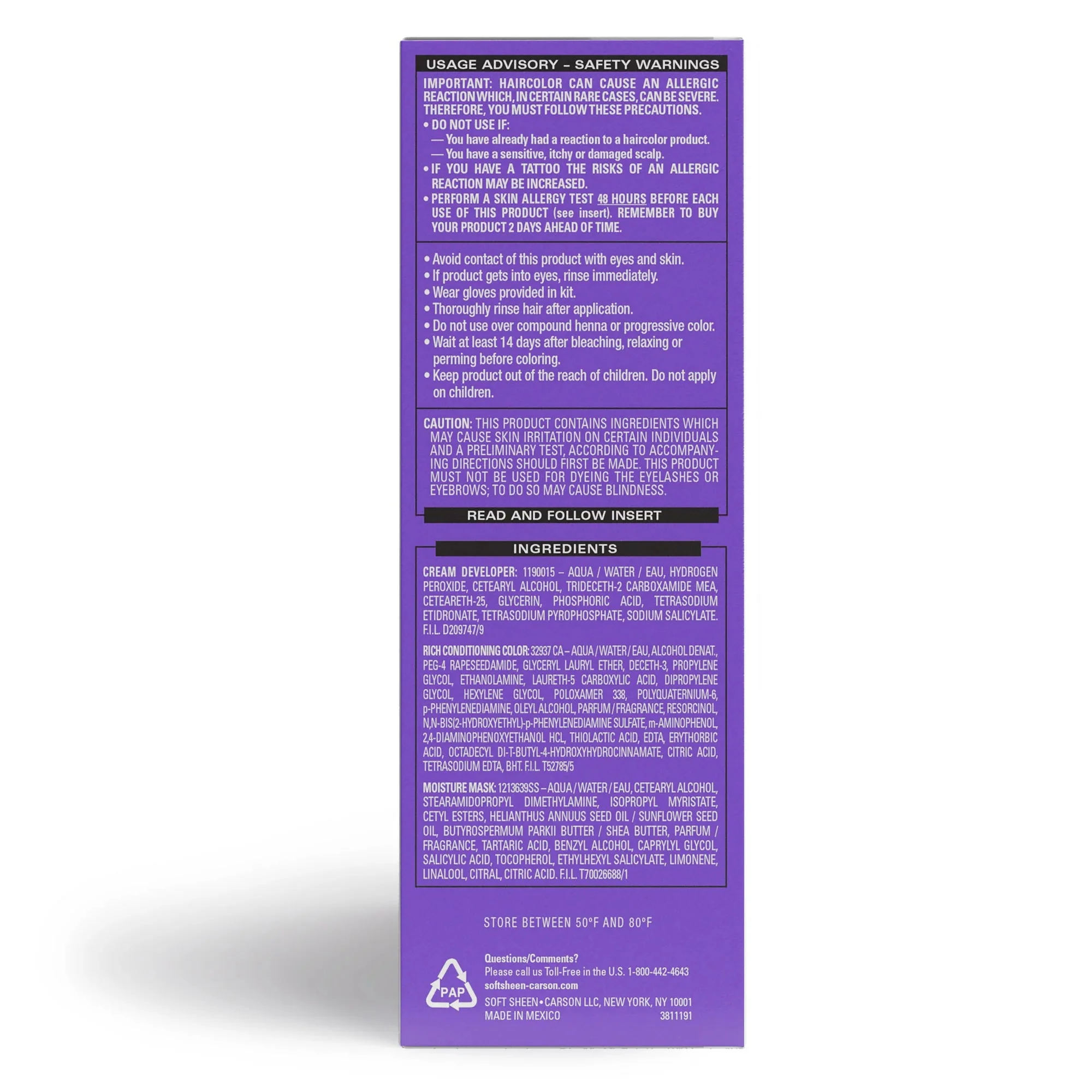 Dark and Lovely Fade Resist Hair Color #371 - Jet Black - Image 3