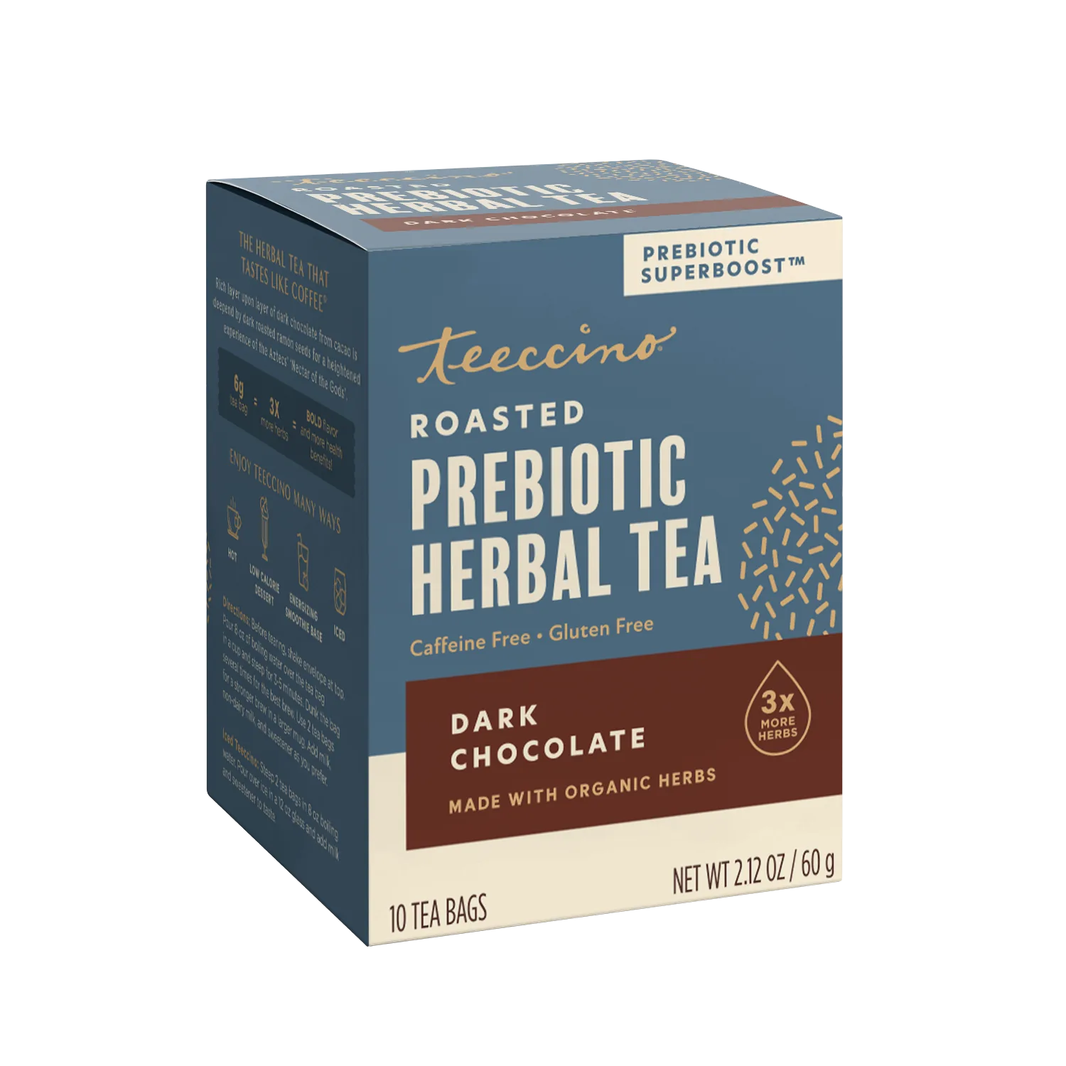 Dark Chocolate Prebiotic SuperBoost Herbal Tea - Image 13