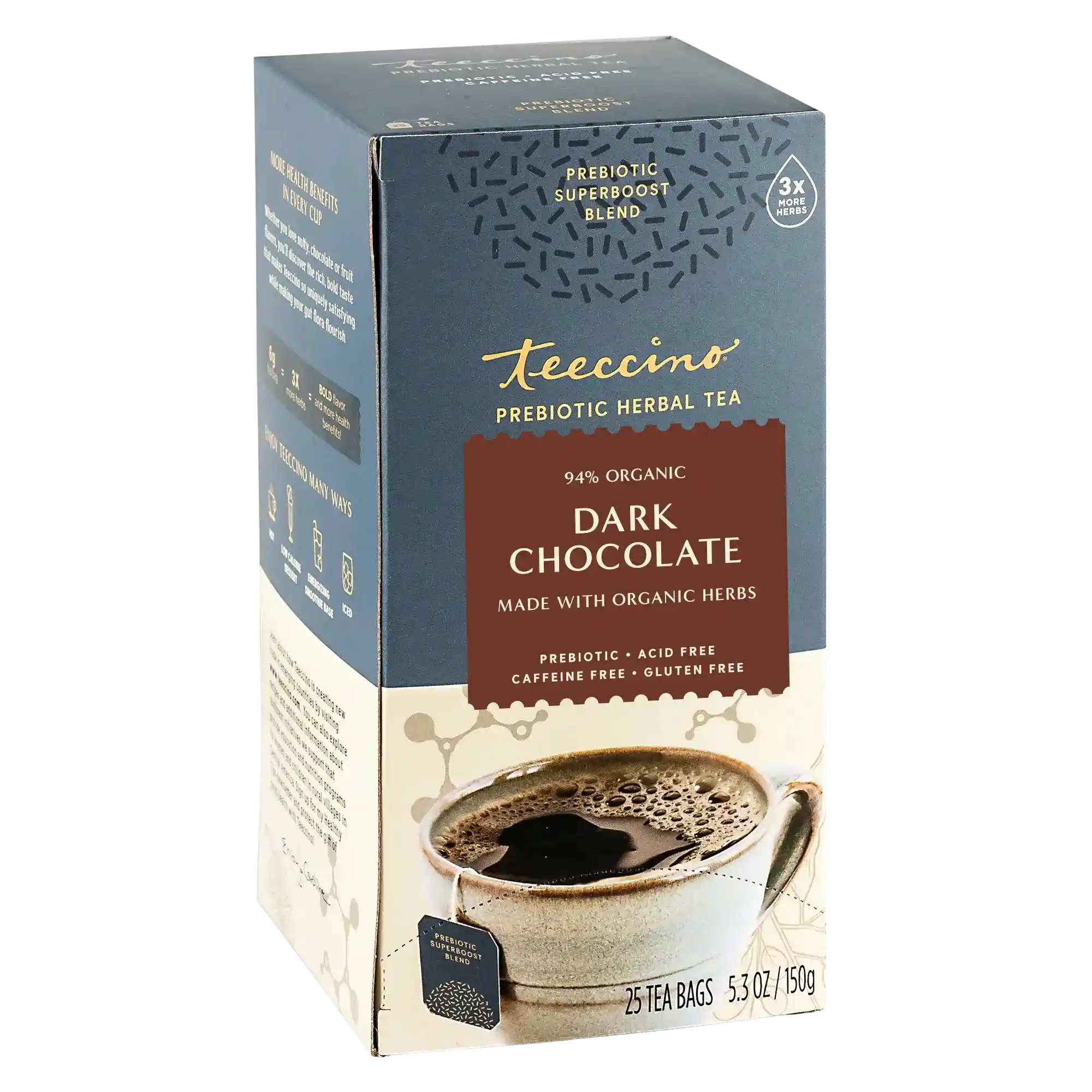 Dark Chocolate Prebiotic SuperBoost Herbal Tea - Image 3