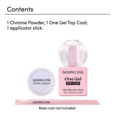 Dashing Diva Chrome Powder Kit Emerald Pearl 3ct - New - Image 6