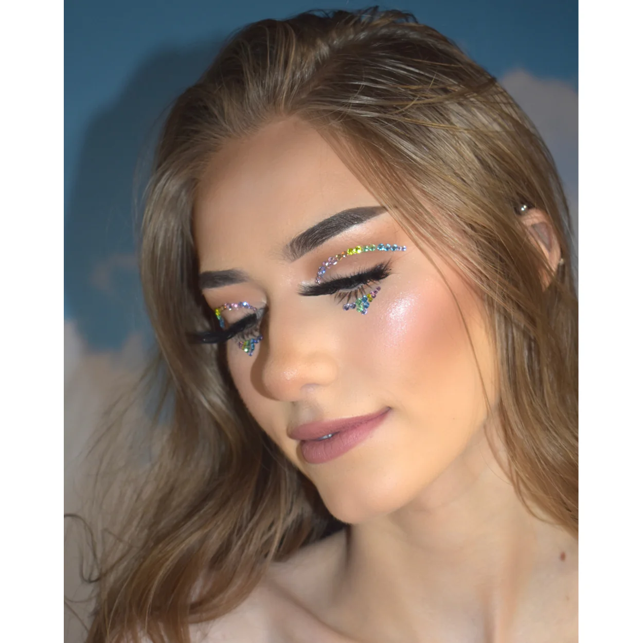 Daydream - Rainbow Face Gem Cut Crease Jewels - Image 2