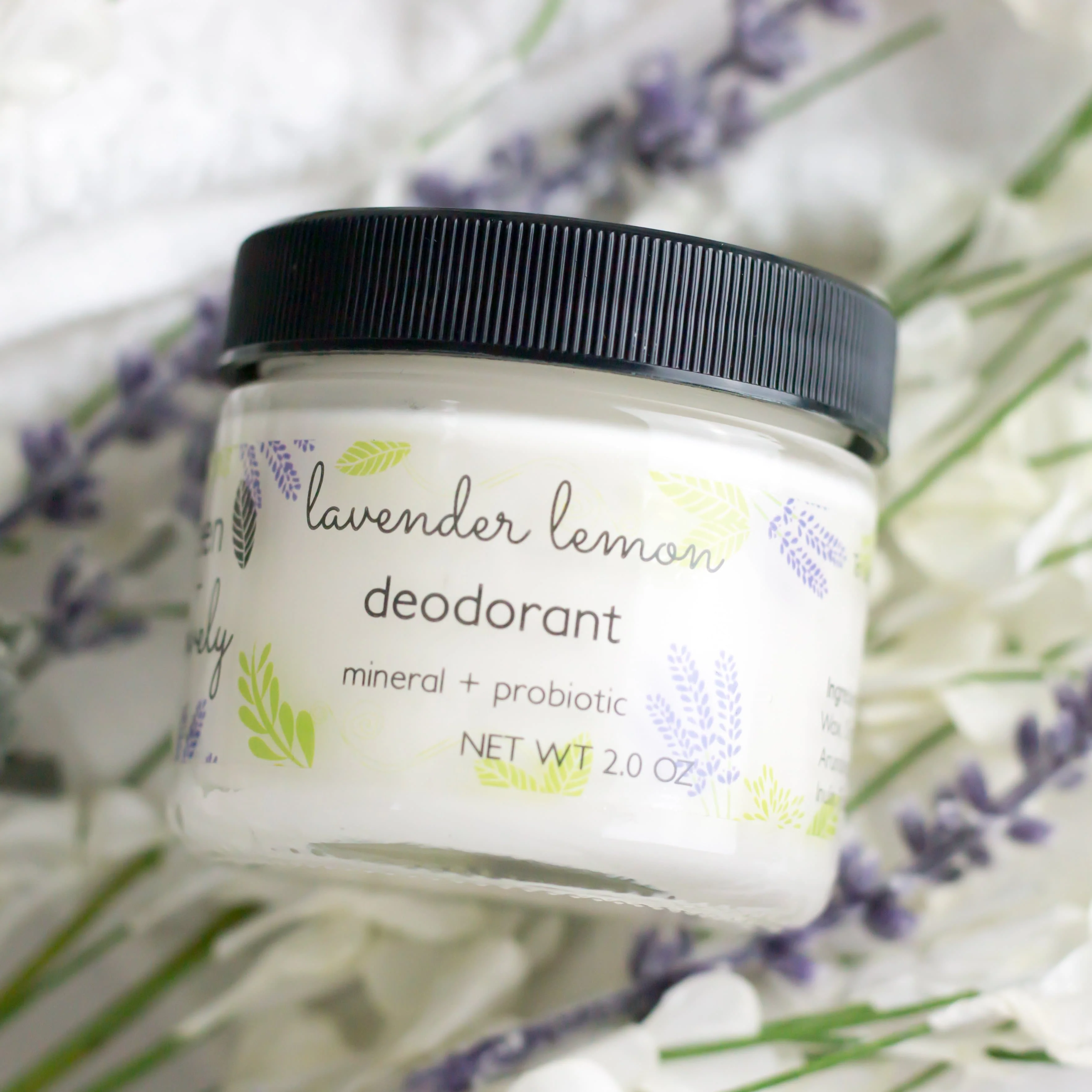DEODORANT Lavender Lemon - Mineral + Probiotic - Vegan - Image 2