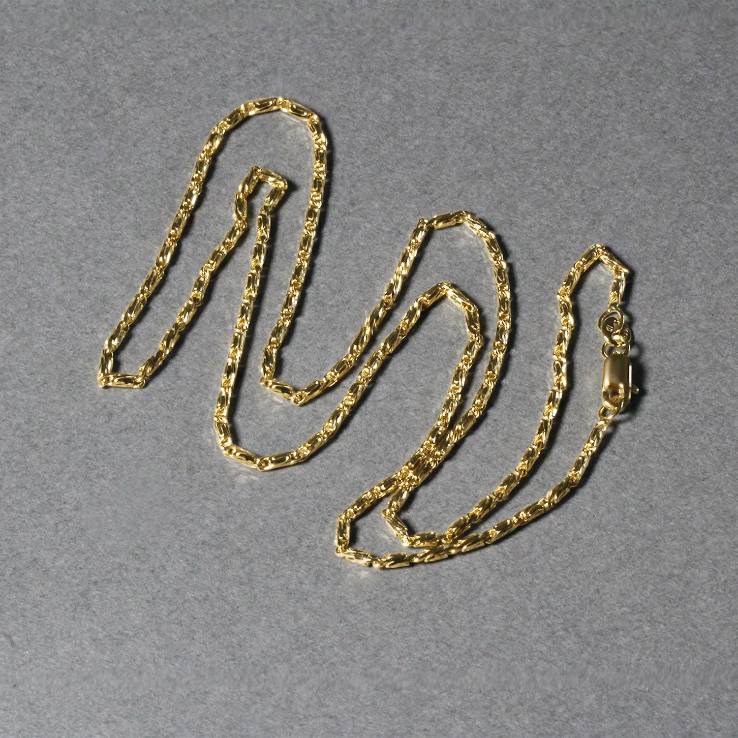 Diamond Cut Fancy Links Pendant Chain in 14k Yellow Gold (1.5mm) - Image 10