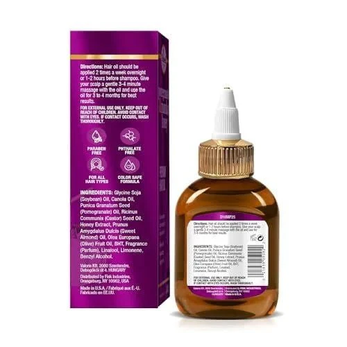 Difeel Pomegranate & Manuka Honey Premium Hair Oil 2.5 Oz. Travel Size