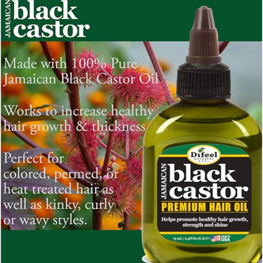 Difeel Superior Growth Jamaican Black Castor Premium Hair Oil 2.5 oz - Image 2