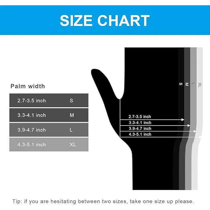 Disposable Powder Free Nitrile Gloves, Black - Image 2