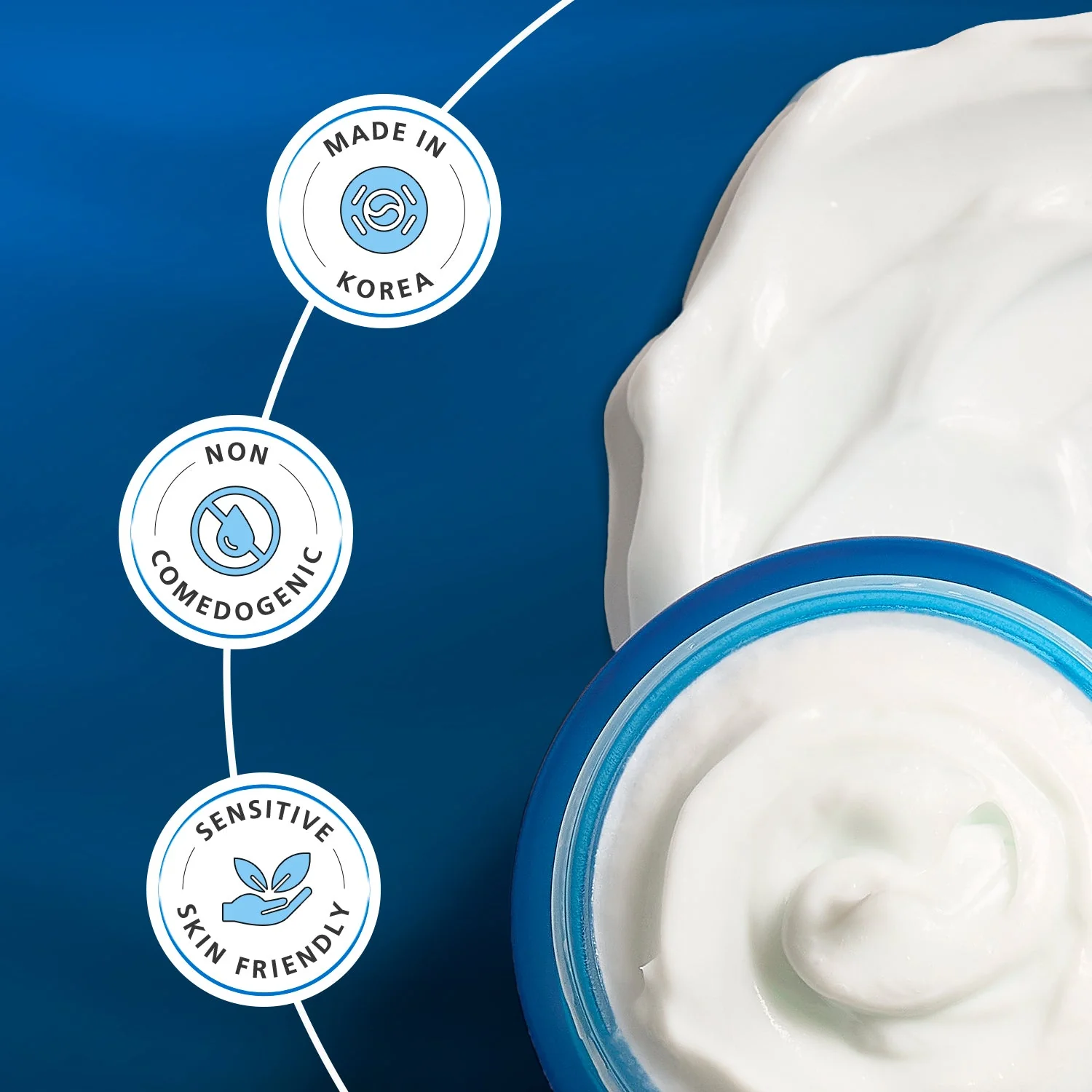 DISURI Hyaluronic Acid Intense Hydration Cream – Korean Barrier-Boosting Moisturizer with Triple HA + 2% Niacinamide - Image 2