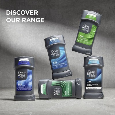 Dove Men+Care 72hr Antiperspirant & Deodorant Stick Stain Defense Clean 2.7oz/2ct - New - Image 6