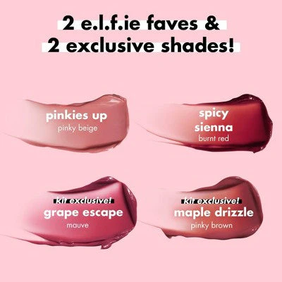 e.l.f. Glossy Lip Stain Shades 4 Days Kit 0.008oz - Imperfect Box - Image 5