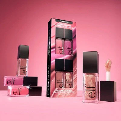 e.l.f. Glow Reviver Plumping Lip Oil Gift Set 4pc - Imperfect Box - Image 7