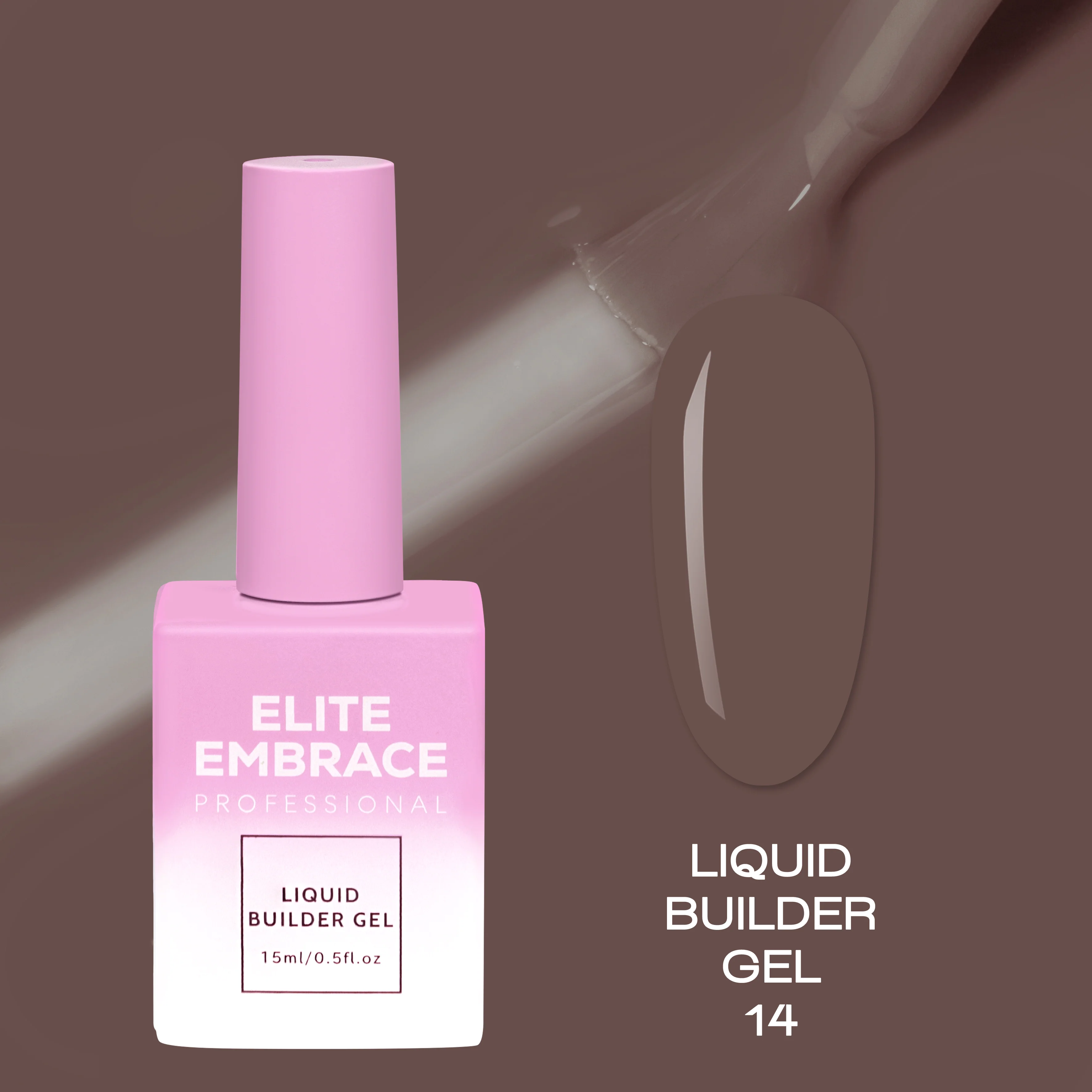 ELITE EMBRACE Professional Liquid Builder Gel 14 15ml ELBG1415