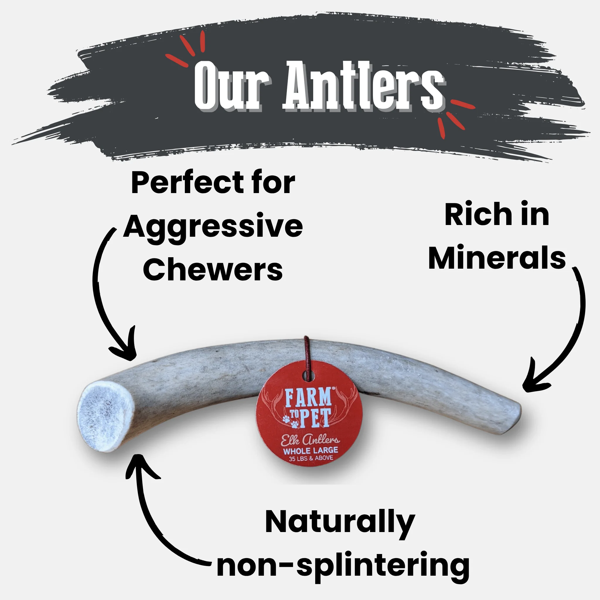 Elk Antler Dog Chews | All-Natural Whole and Split Elk Antler Chews for Dogs - Image 39