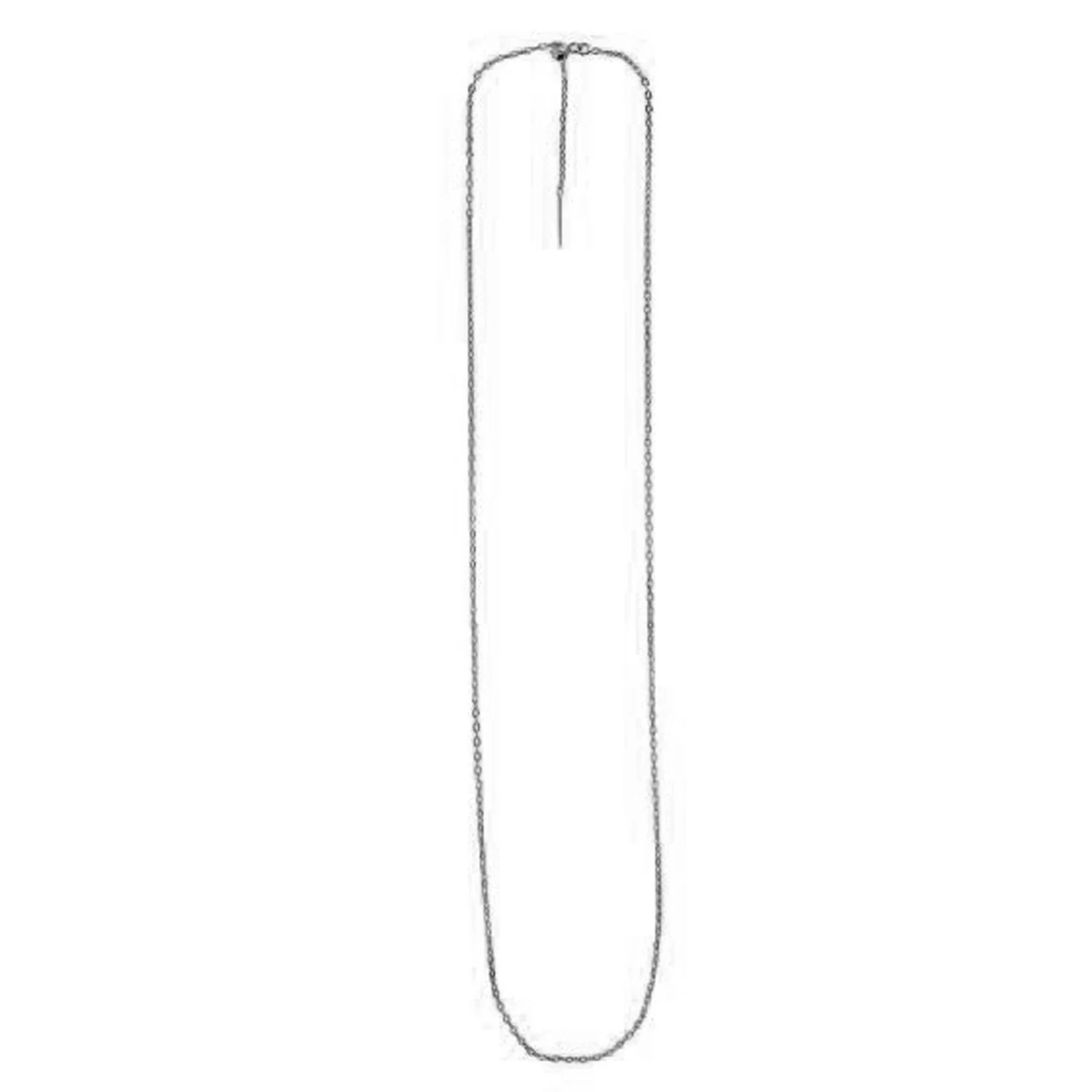 Endless Adjustable Cable Chain in 14k White Gold (1.70 mm) - Image 2