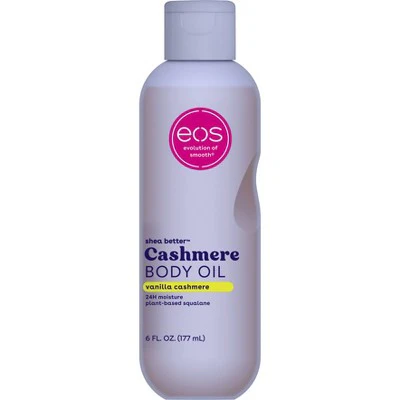 eos Shea Better Cashmere Body Oil Vanilla 6 fl oz - Imperfect Container