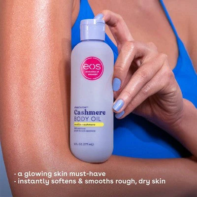 eos Shea Better Cashmere Body Oil Vanilla 6 fl oz - Imperfect Container - Image 5