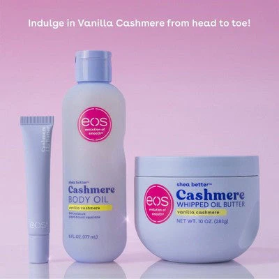 eos Shea Better Cashmere Body Oil Vanilla 6 fl oz - Imperfect Container - Image 8