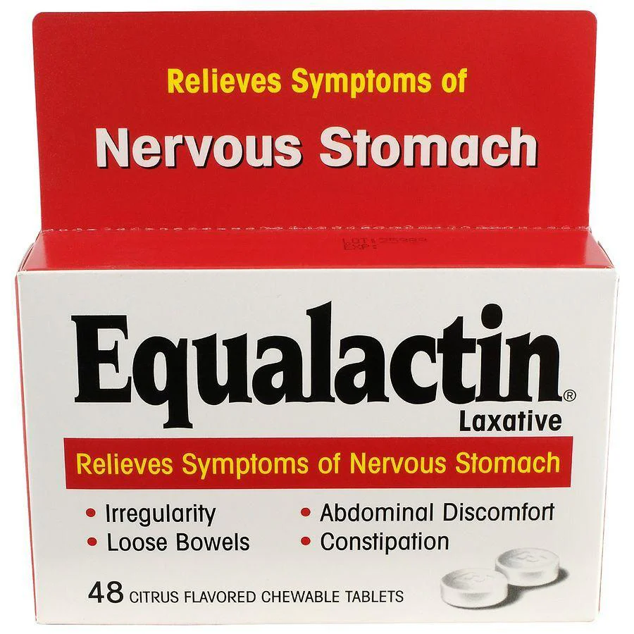 Equalactin Laxative Chewable Tablets, Citrus 48 ct