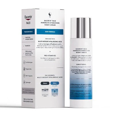 Eucerin Immersive Hydration Face Night Cream 2.5oz - Imperfect Box - Image 3