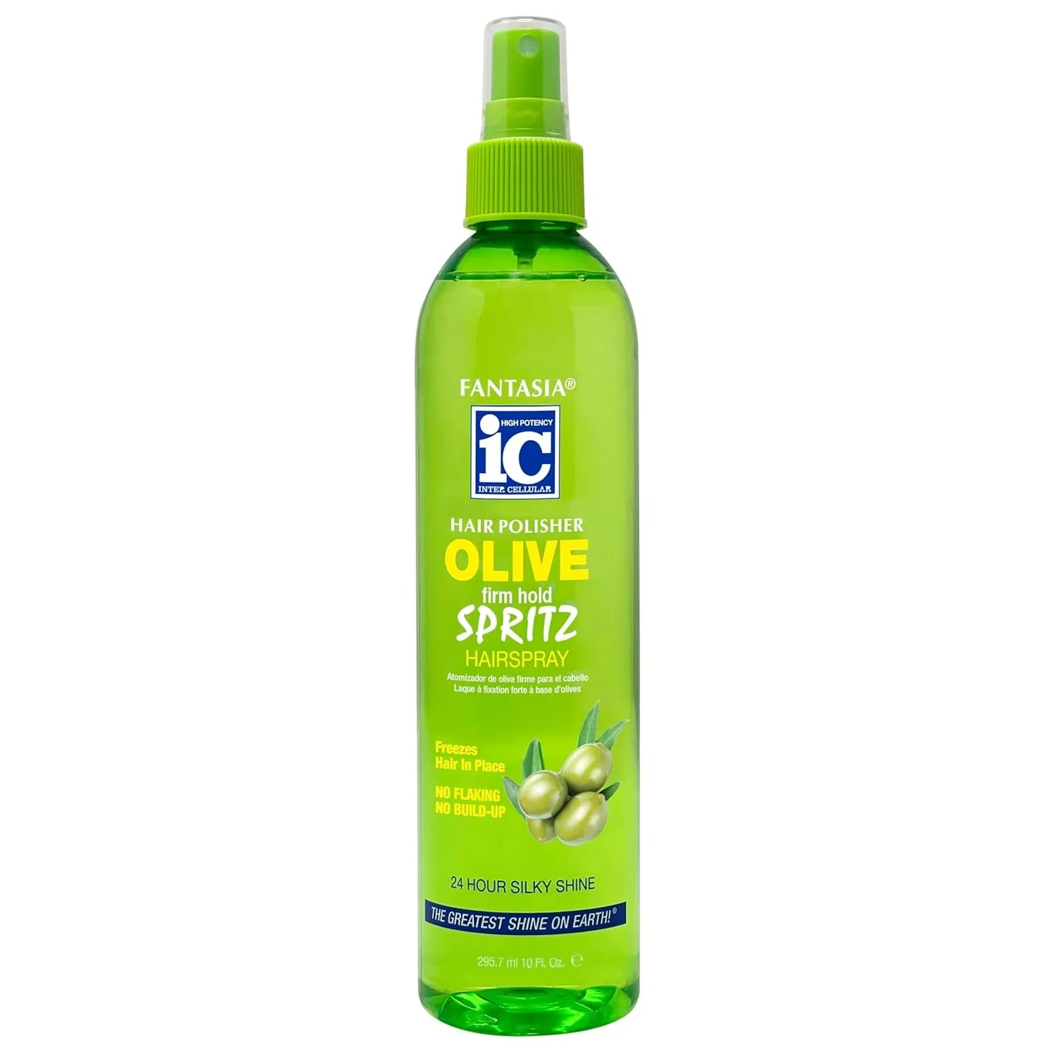Fantasia Hair Polisher Spritz Hair Spray Olive Firm Hold