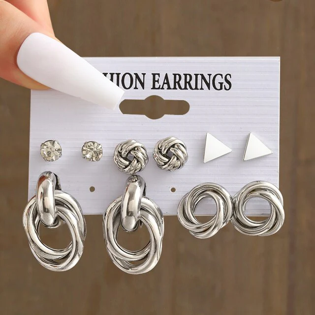 Fashion Earrings - Gun Metal