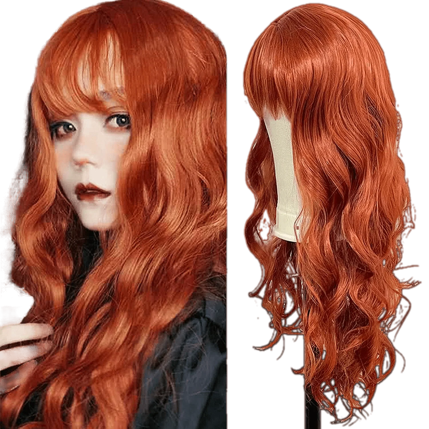 Fashion wigs straight with bangs - Image 9