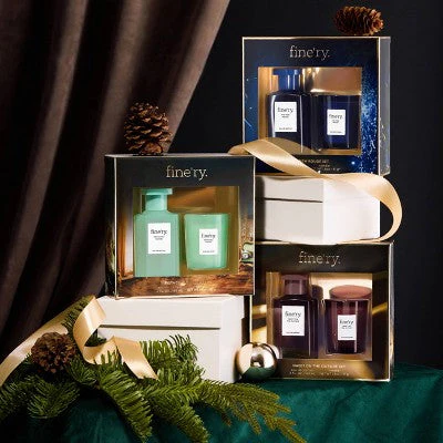 fine'ry. Full Size EDP + Mini Candle Gift Set Pistachio Please 2pc - Imperfect Box - Image 2