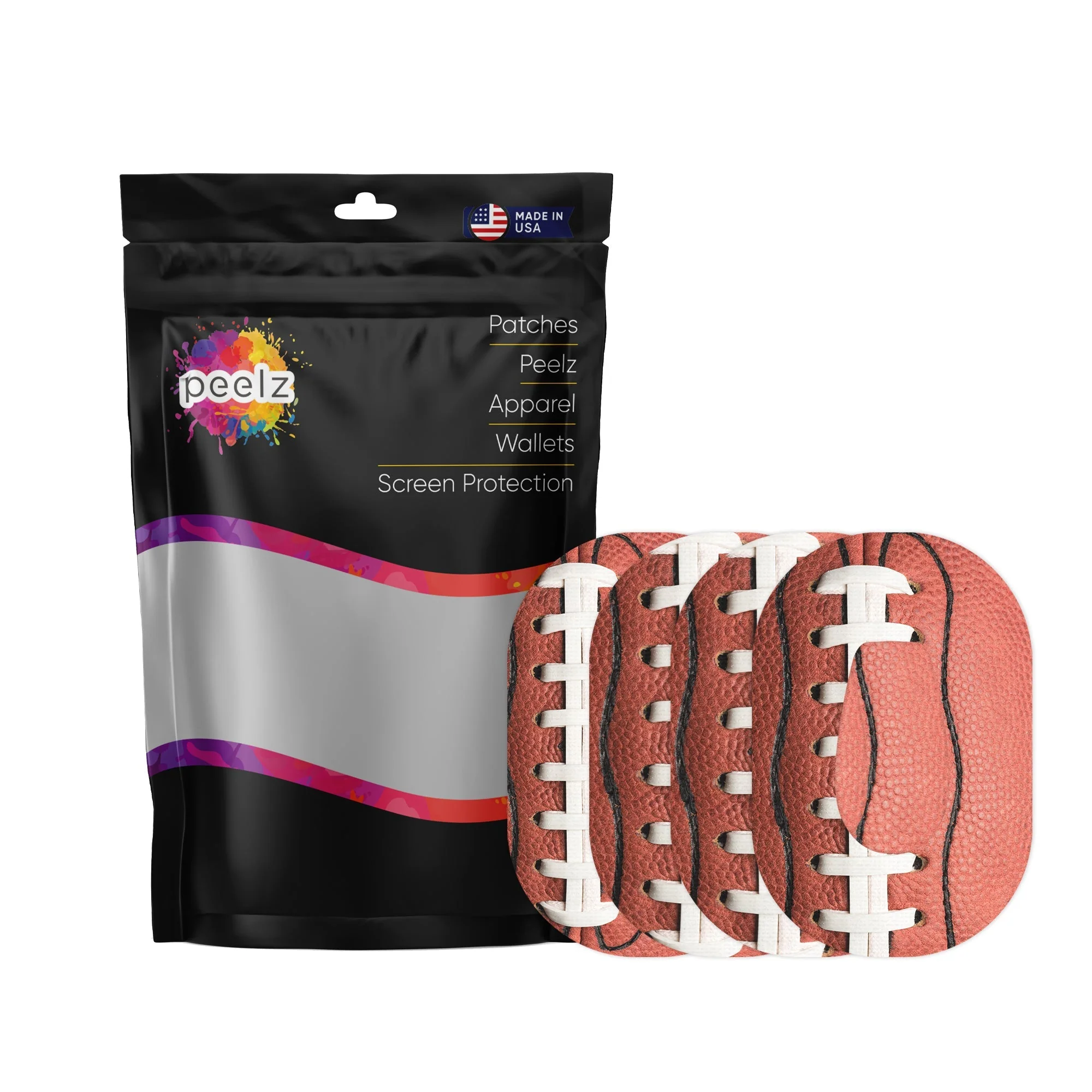 Football Dexcom G6 Patch Tape - Pump Peelz