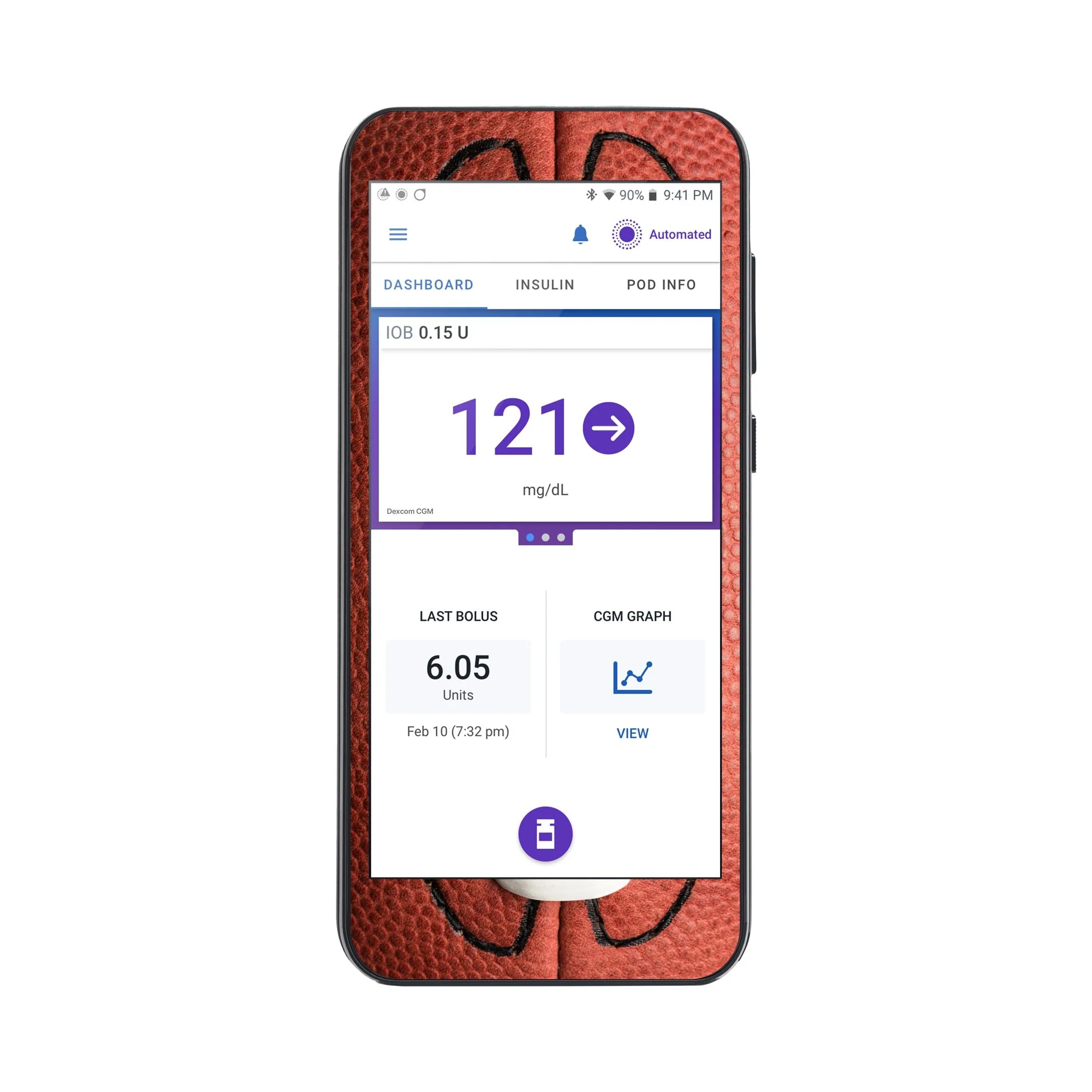 Football Sticker for Omnipod® 5 Controller – Pump Peelz