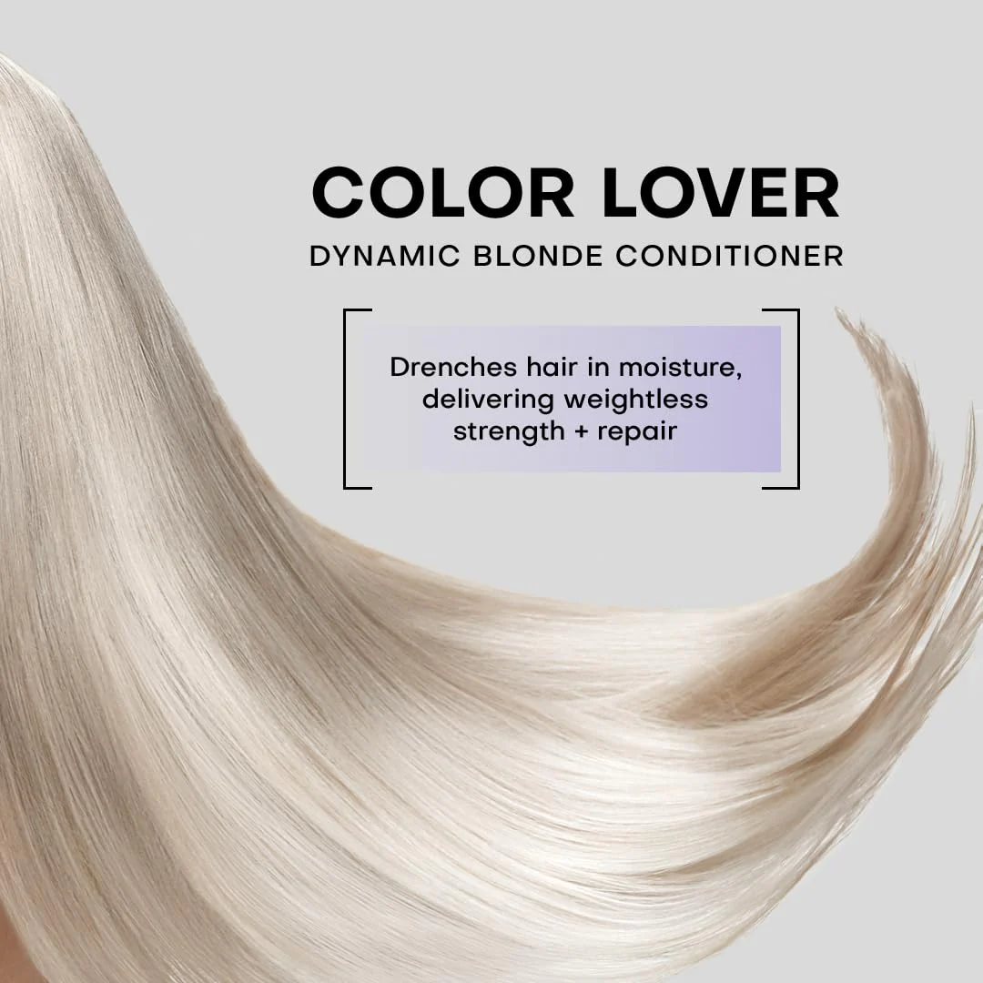 Framesi Color Lover Dynamic Blonde Conditioner, Purple Conditioner, Sulfate Free Conditioner, Color Treated Hair 16.9 Oz - Image 6