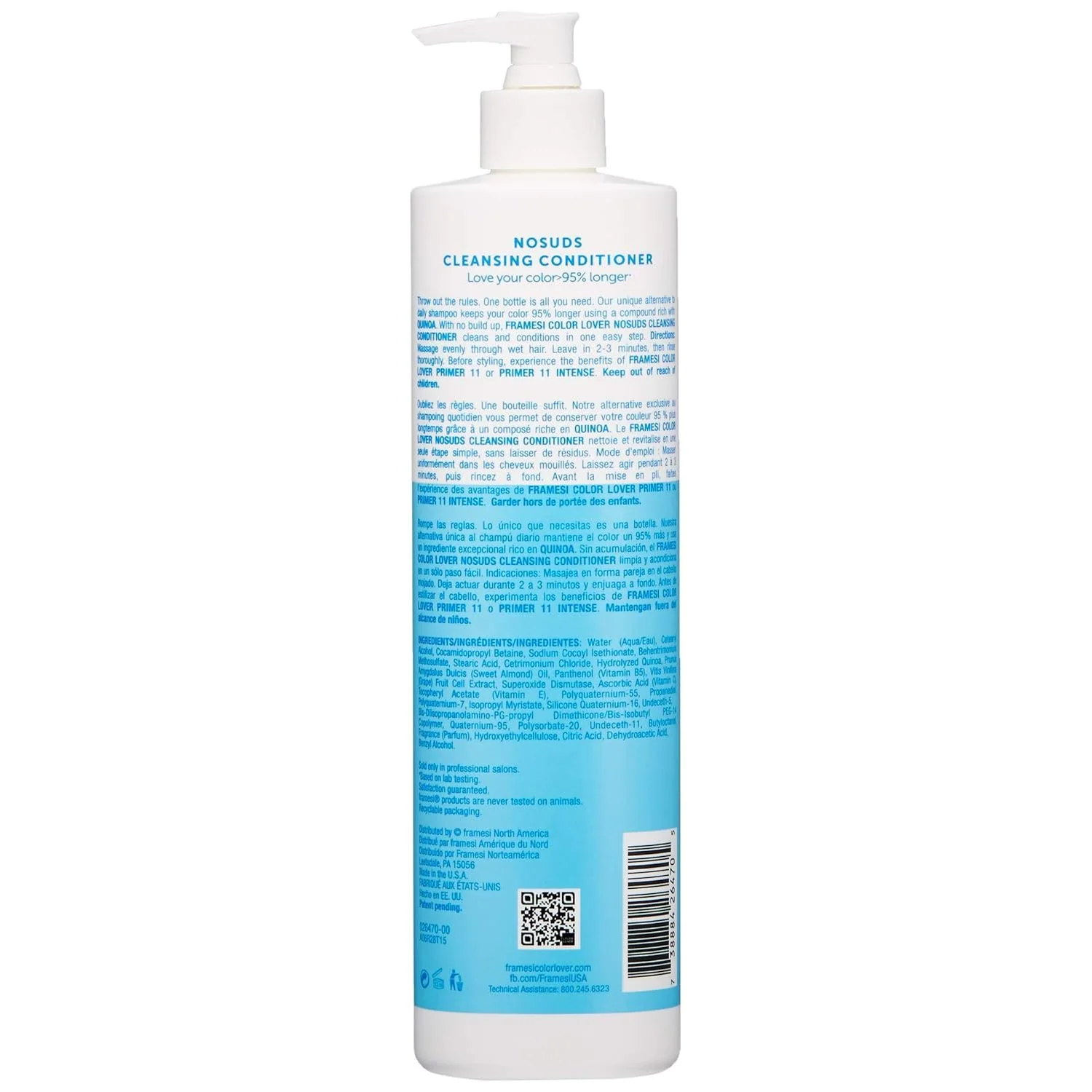 Framesi Color Lover No Suds Cleansing Conditioner, 16.9 fl oz - Image 3