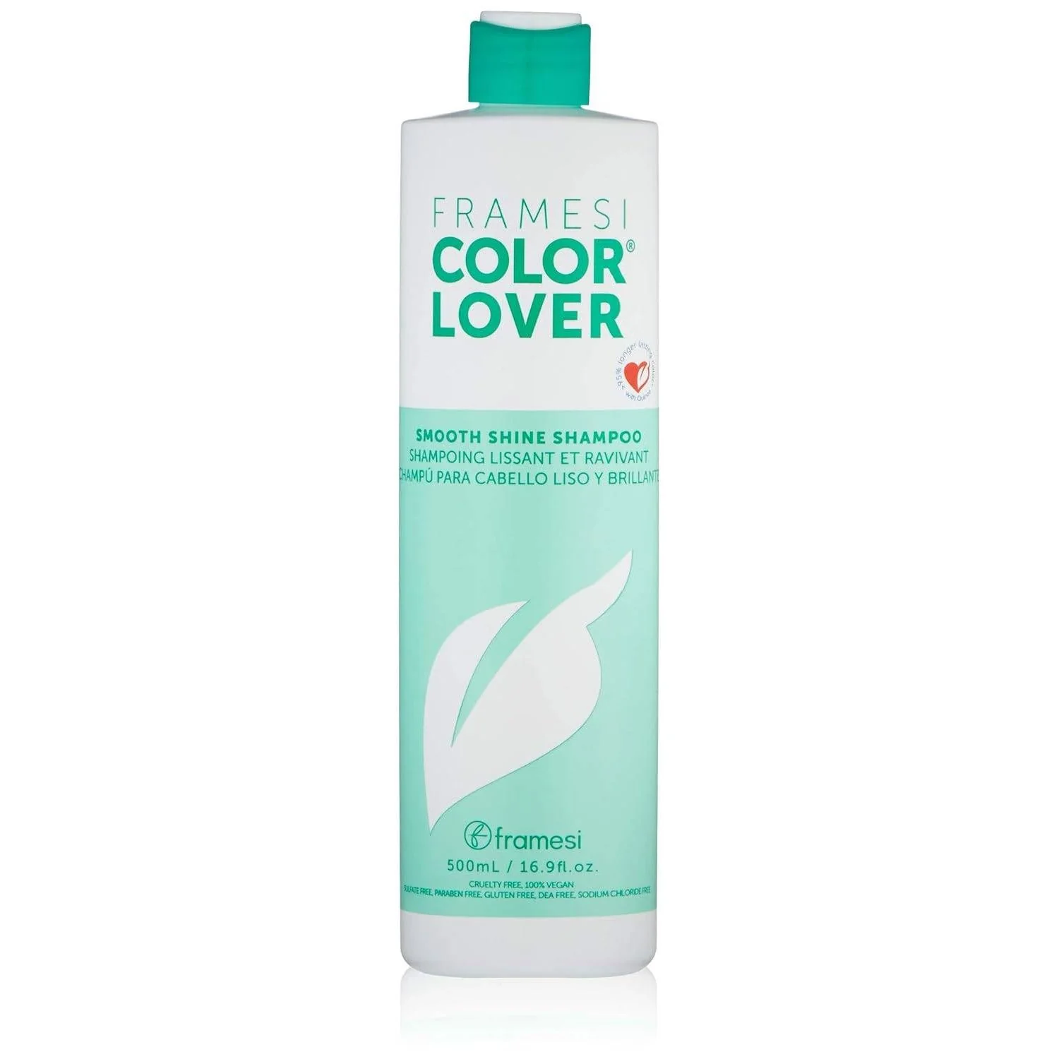 Framesi Color Lover Smooth Shine Shampoo, Sulfate Free Shampoo with Quinoa and Aloe Vera, Color Treated Hair  33.8 Oz - Image 6
