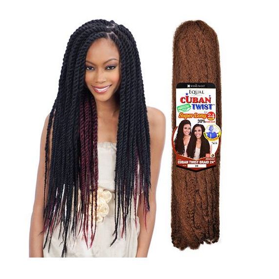 Freetress Equal Synthetic Hair Braids Double Strand Style Cuban Twist Braid 24" - Image 2