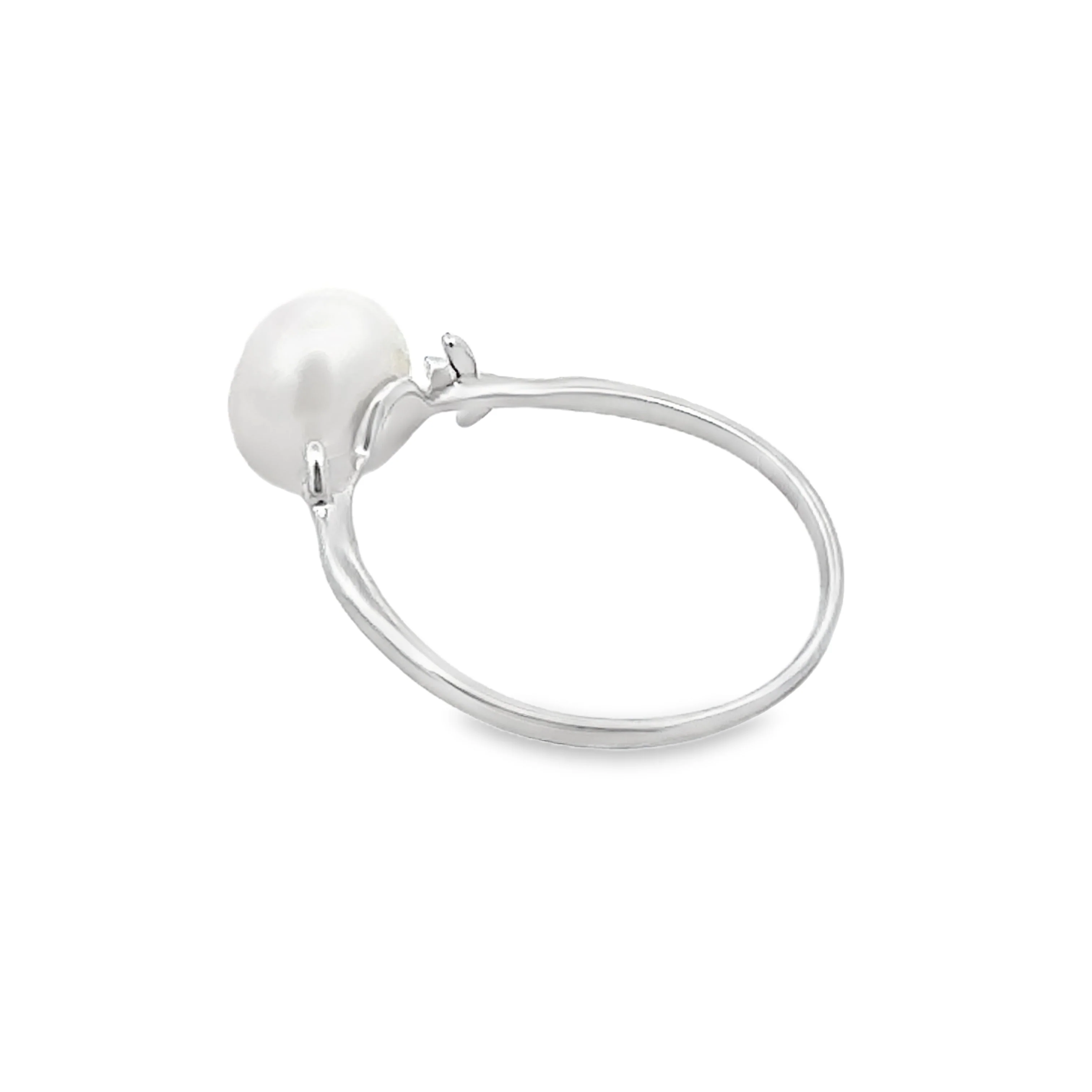 FW Pearl Ring Sterling Silver - Image 2