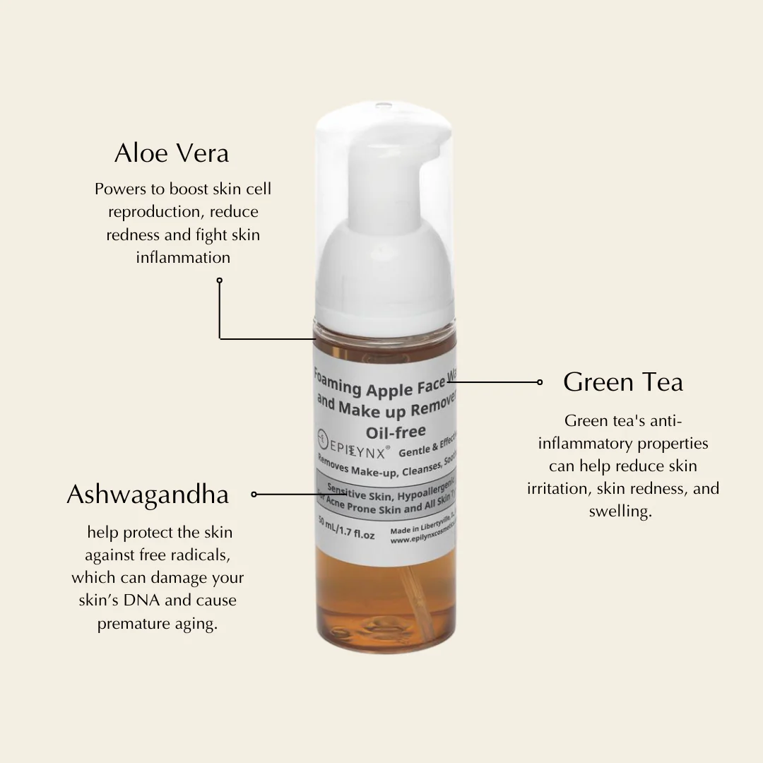 Gentle Foaming Facial Cleanser – Aloe, Apple & Ashwagandha for All Skin Types - Image 22