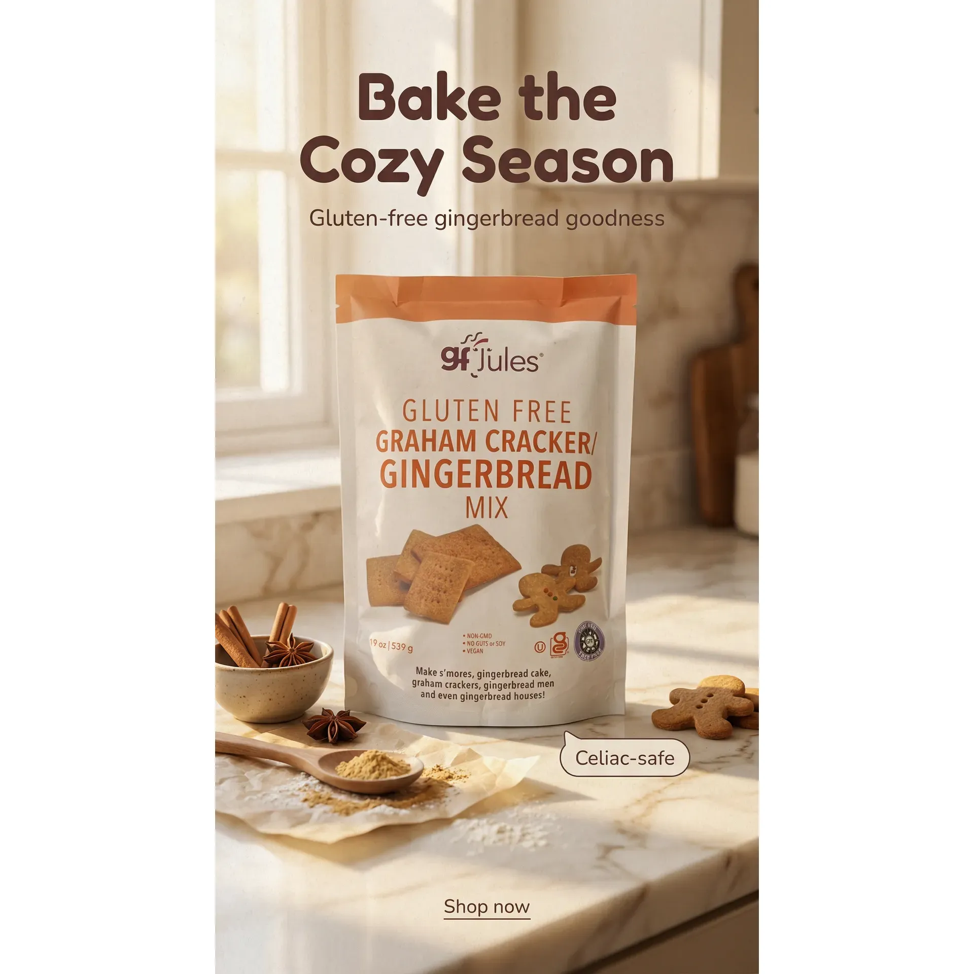 gfJules GF Graham Cracker – Gingerbread Mix - Image 19