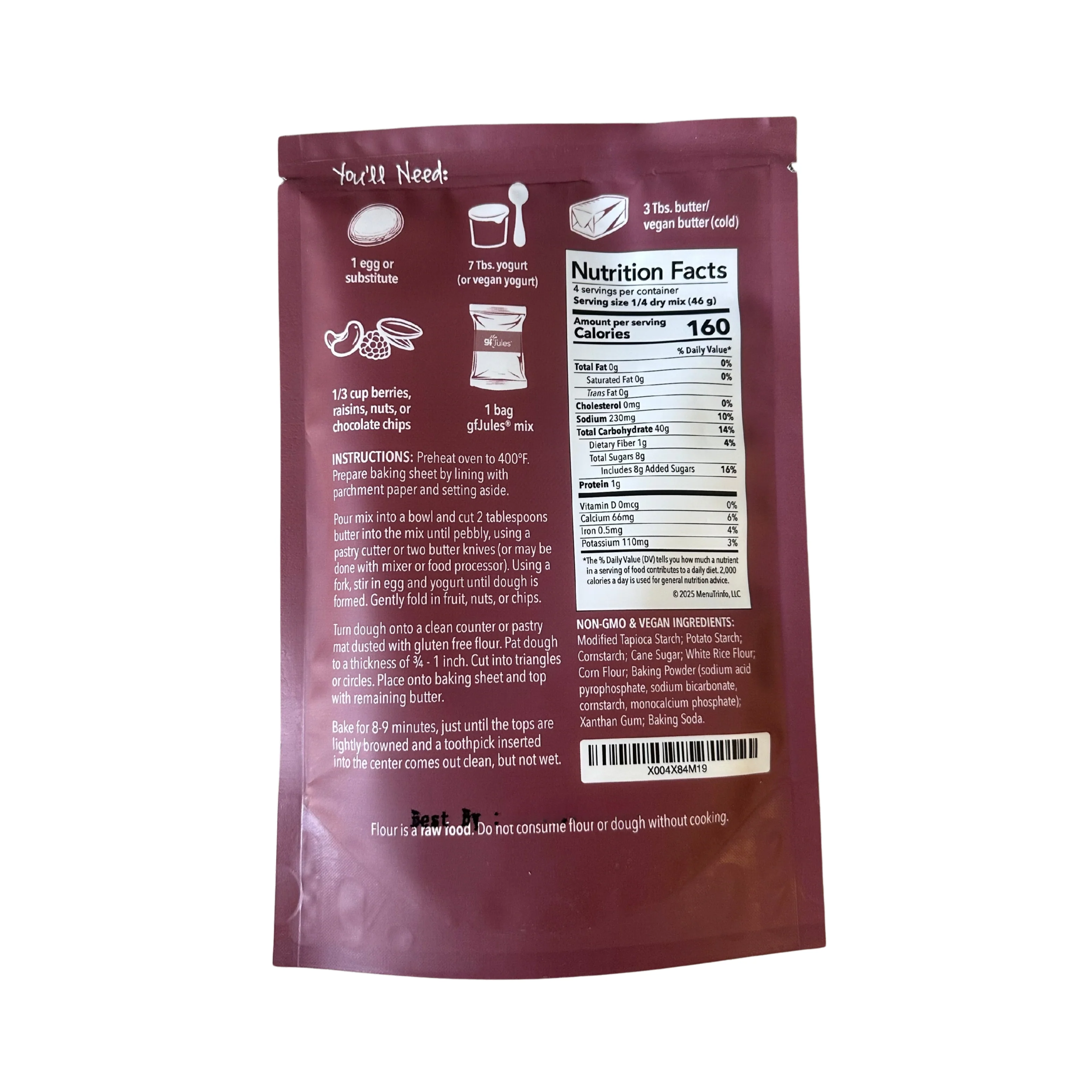 gfJules Gluten Free British Scones Mix - Image 2