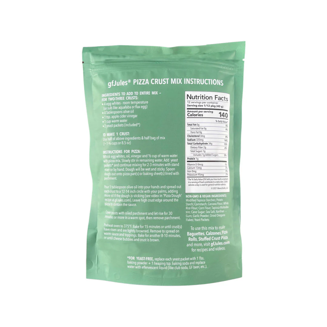 gfJules Gluten Free Pizza Crust Mix - Image 2